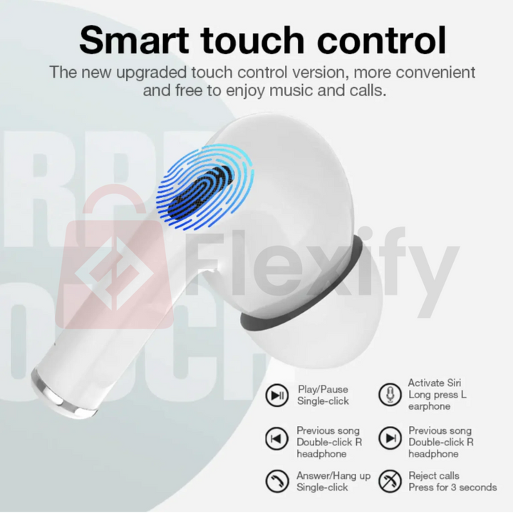 Apple AirPods Pro 2nd Gen Ultimate Edition Premium Quality with Active Noise Cancellation & Long Battery Life. - Flexify.pk